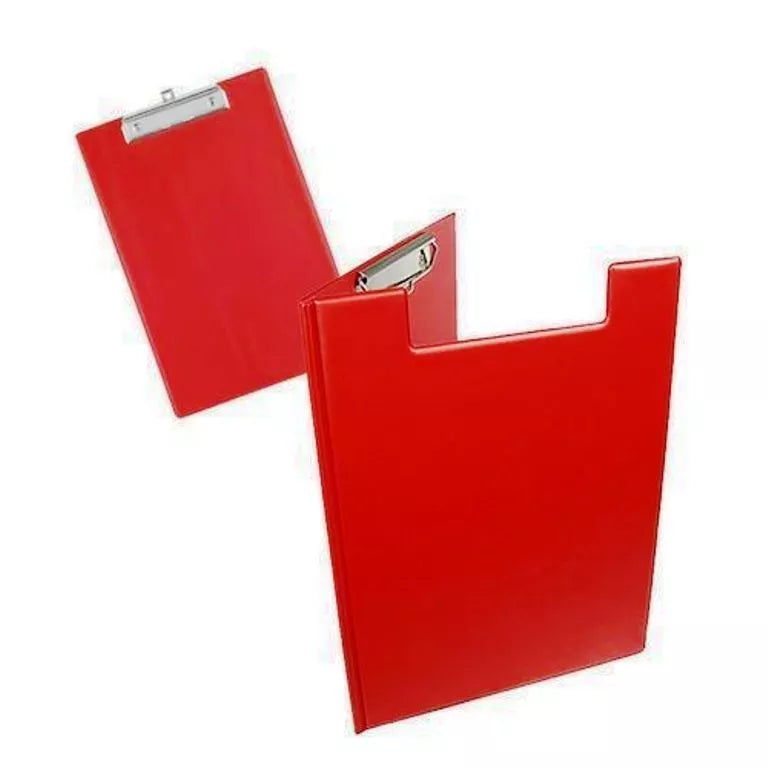 Red Clipboard A4 Fold over Clipboard Office Document Storage Paper Holder